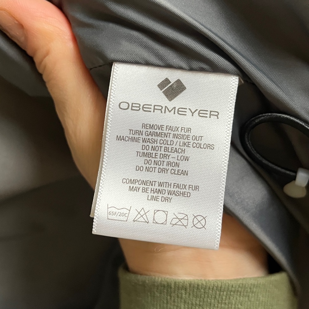 Obermeyer White and Gray Patterned Ski Jacket - image 7